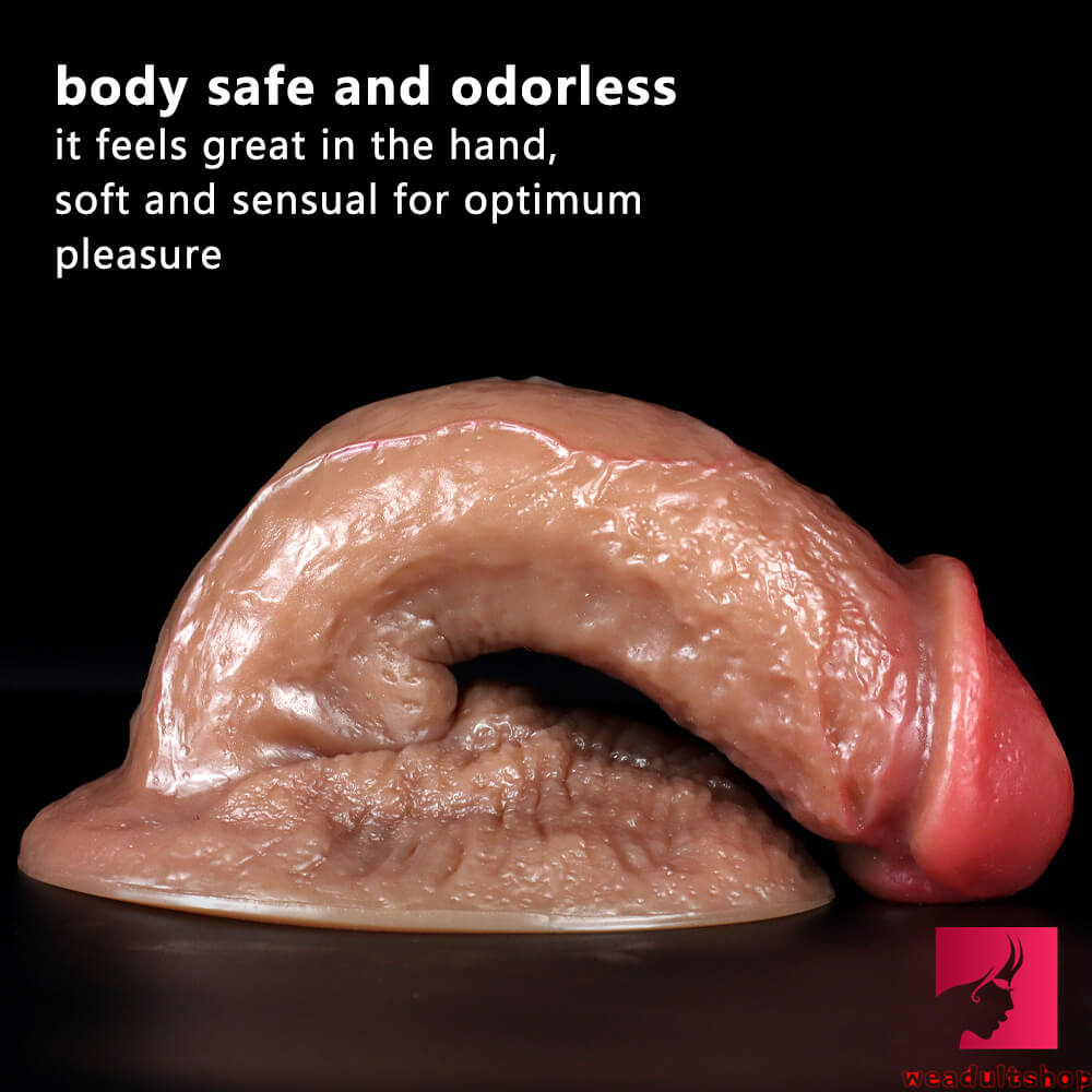 6.88in Lifelike Soft Dual Density Silicone Dildo With Suction Cup
