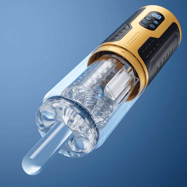 Amber Flash 3 Thrusting Rotation 7 Vibration Auto Masturbator