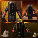 9 Telescopic Vibration LED Display Intelligent Heating Voice Masturbator