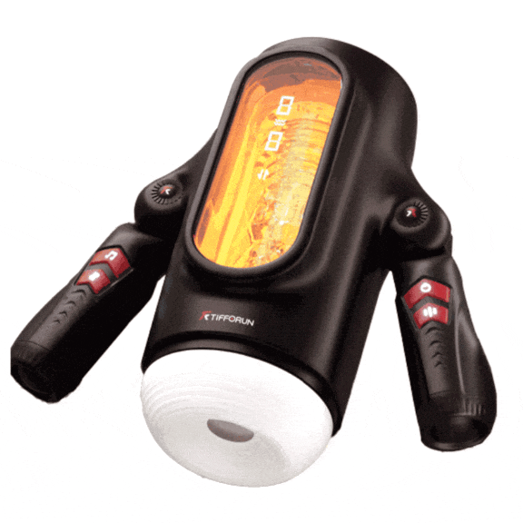 9 Telescopic Vibration LED Display Intelligent Heating Voice Masturbator