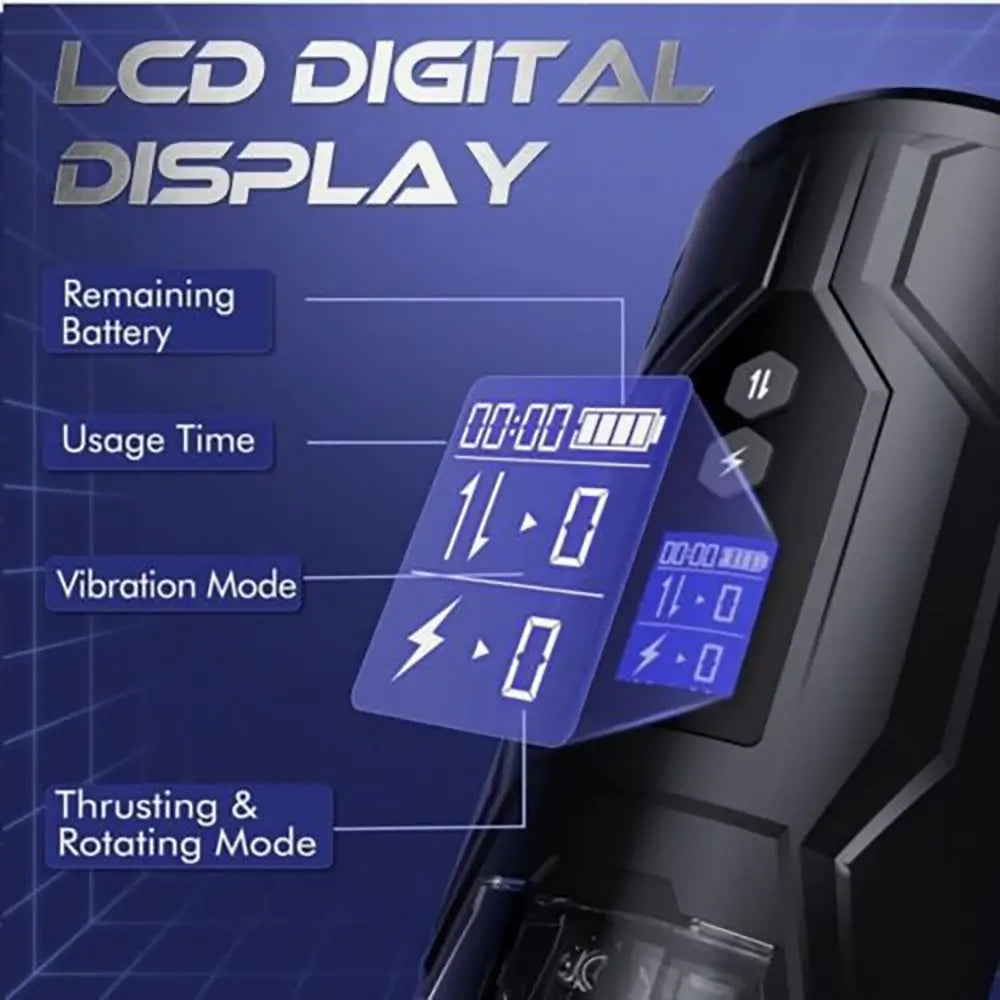 Thrusting Telescopic Rotation Voice Vaginal Male Automatic Masturbator