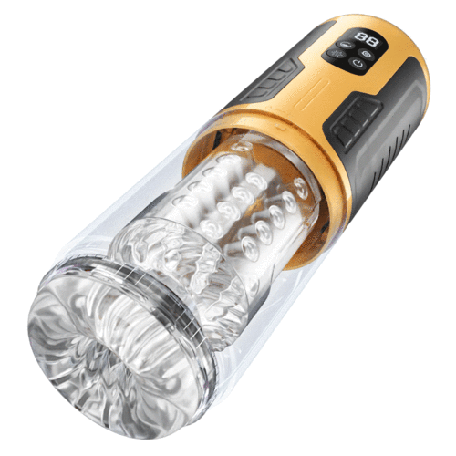 Amber Flash 3 Thrusting Rotation 7 Vibration Auto Masturbator