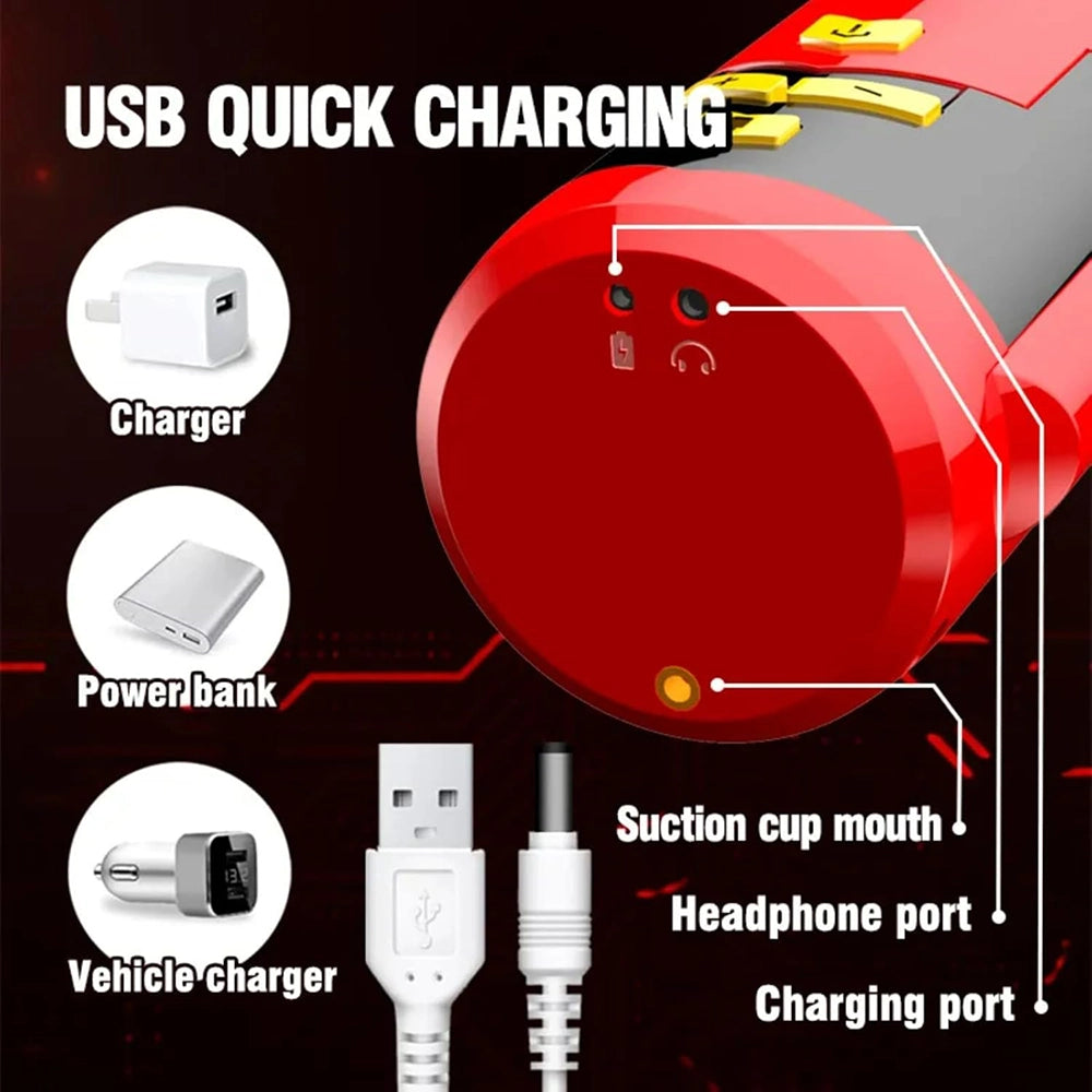 Auto Push Rotation Pronunciation Masturbator For Penis Training