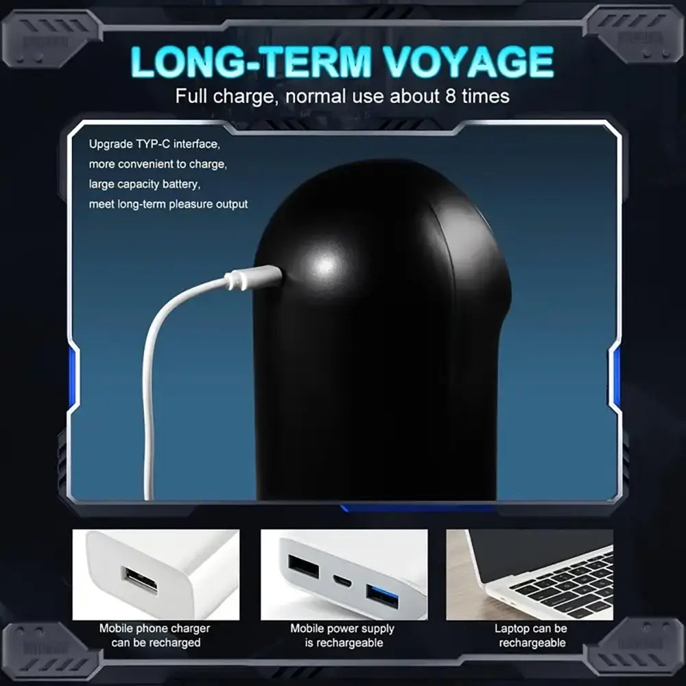 XT10 Auto Stroker Thrusting Sucking Vibrating With Heating Base