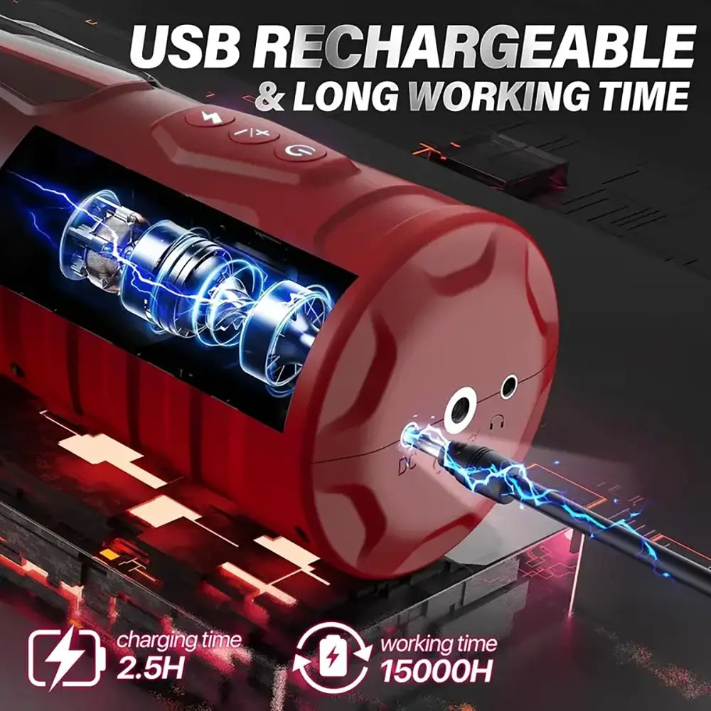 Intelligent Sucking Rotating Thrusting Electric Automatic Male Masturbator