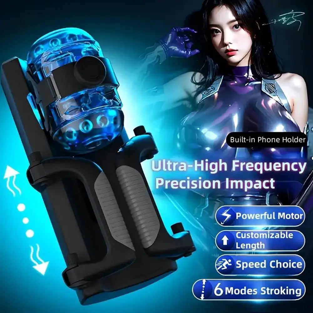 Leten Cannon King Pro Machine 2cm Piston Telescopic Auto Masturbator