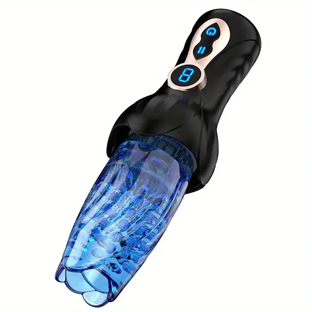 Intelligent Telescopic Rotation LCD Display Auto Male Masturbator