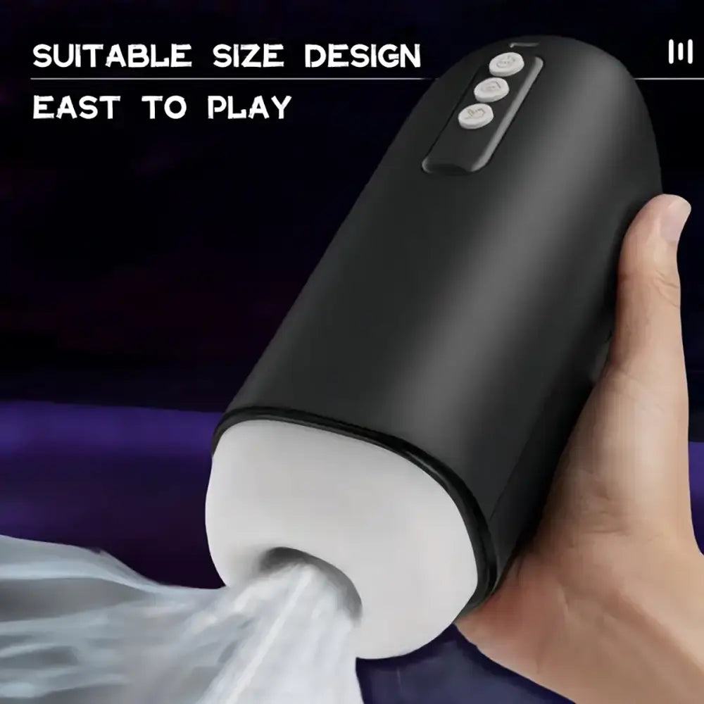 Hand Control Sucking Vibrating Indication Male Automatic Masturbator