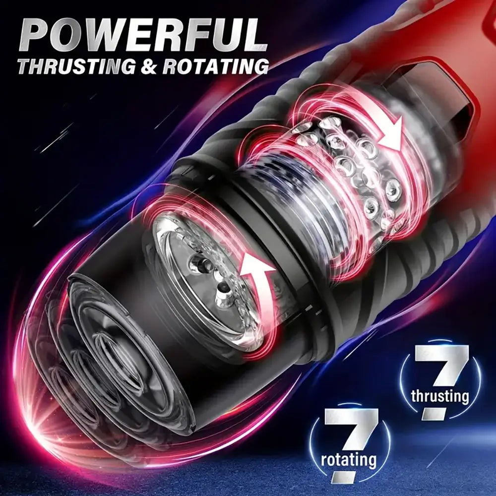 Intelligent Sucking Rotating Thrusting Electric Automatic Male Masturbator