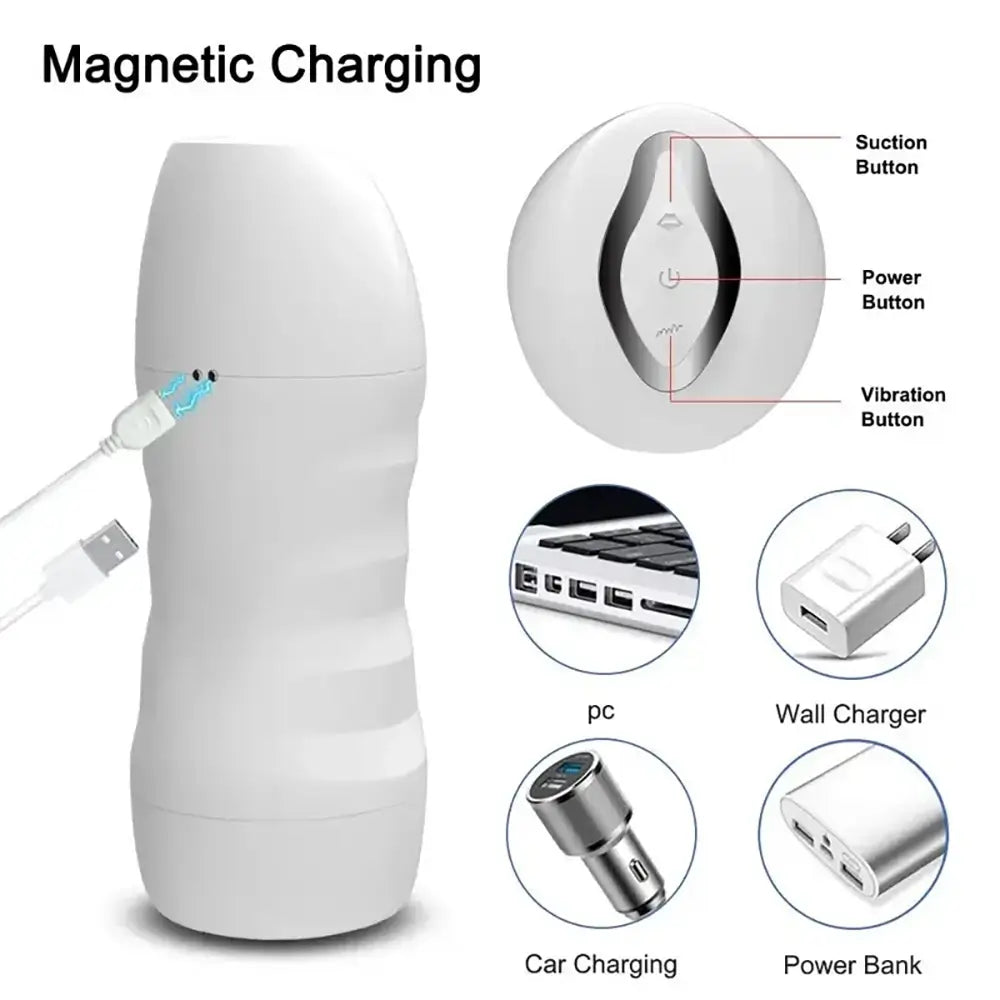 Real Automatic Sucking Male Masturbator Oral Sex Vaginal Machine