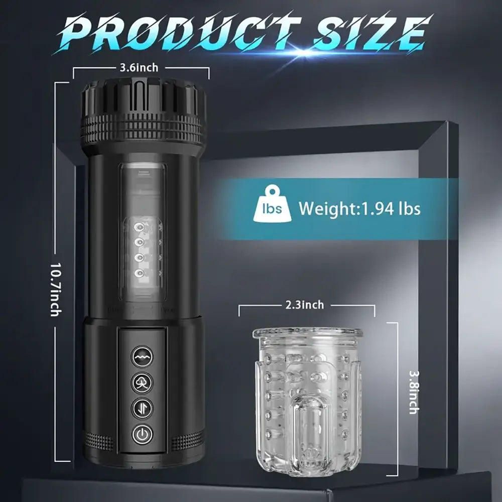 3 in 1 Sucking Vibrating Thrusting Automatic Real Male Masturbator