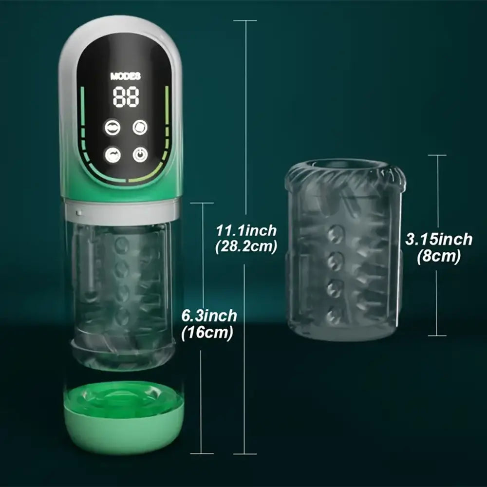 3 Pump 7 Thrusting Rotating Vibrating Sucking LCD Automatic Masturbator