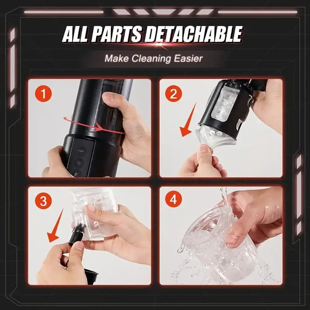 3 in 1 Sucking Vibrating Thrusting Automatic Real Male Masturbator