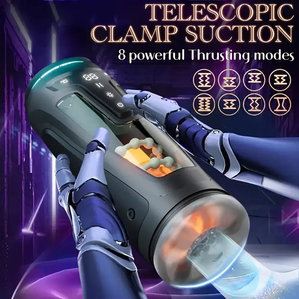 Vacuum Suction Vibration Explosive Button Automatic Masturbator