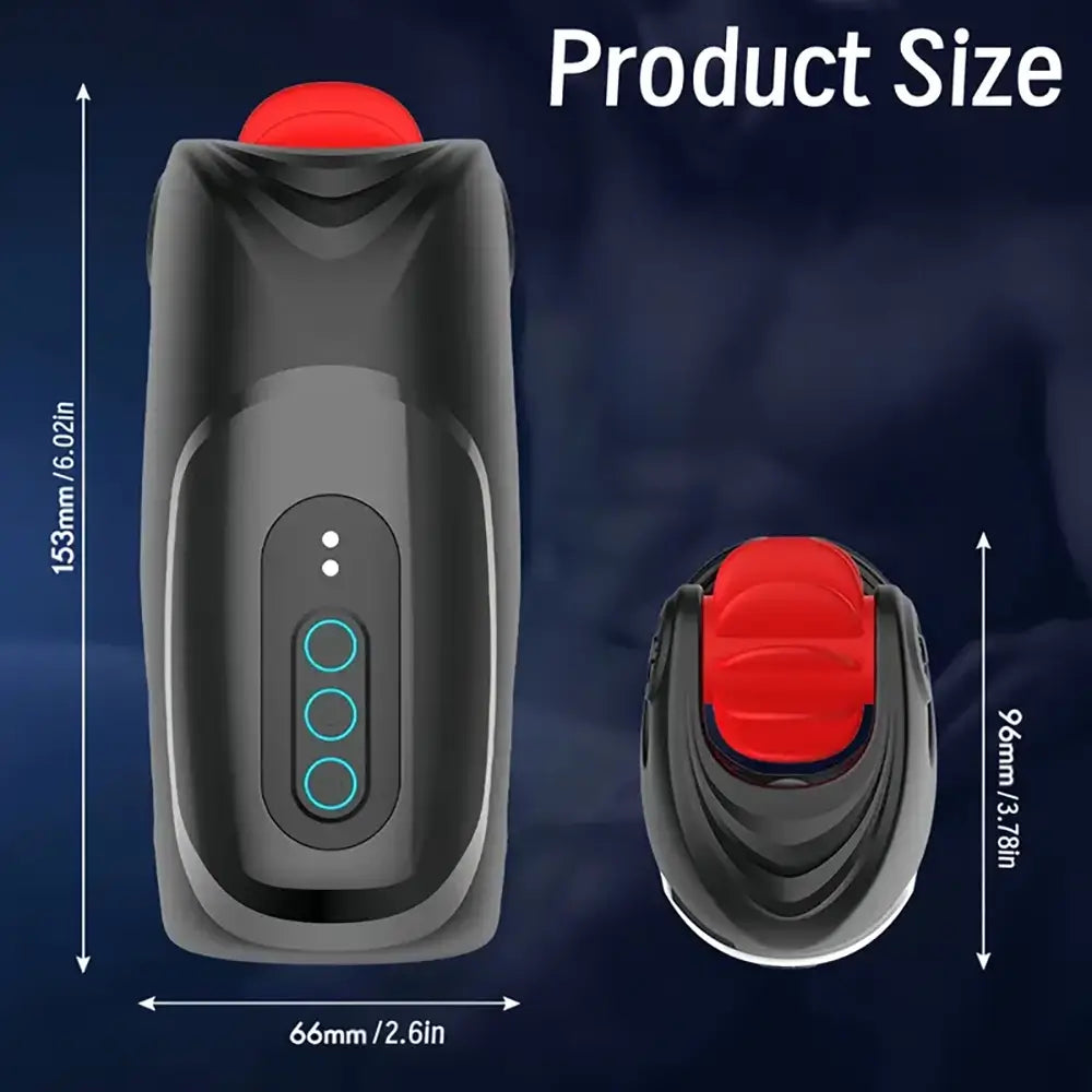 Tapping Vibrating Penis Vibrator Trainer Cock Massager With Control