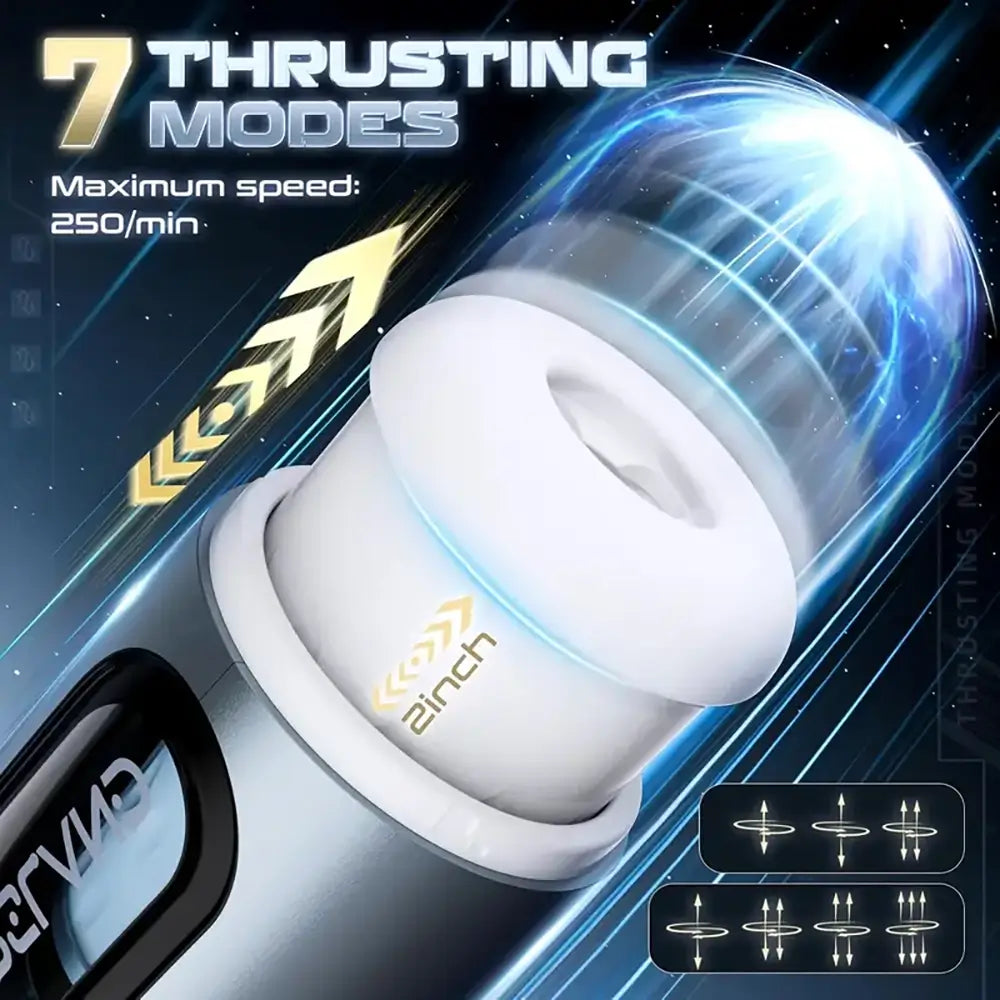 7 External Trusting Electric Vibrating Penis Trainer Auto Masturbator