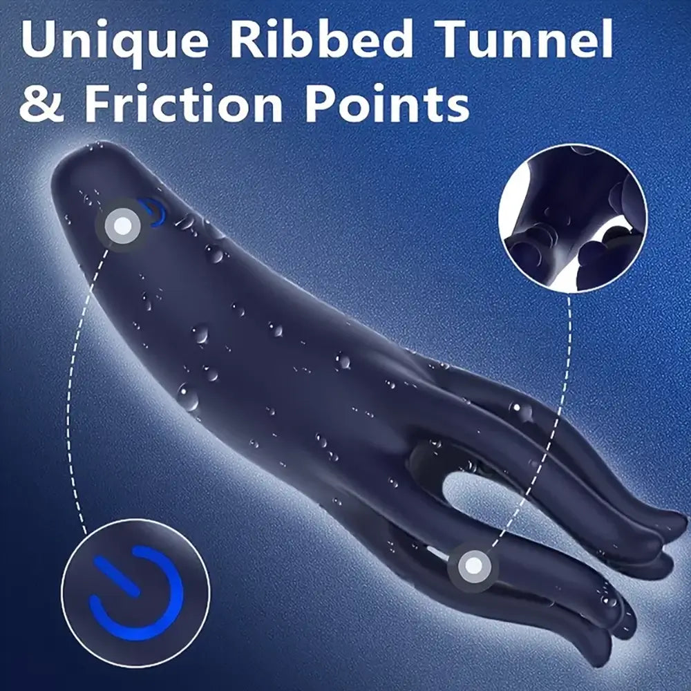 Octopus Sex Toy Auto Male Masturbator with Barbel Tentacles Particles