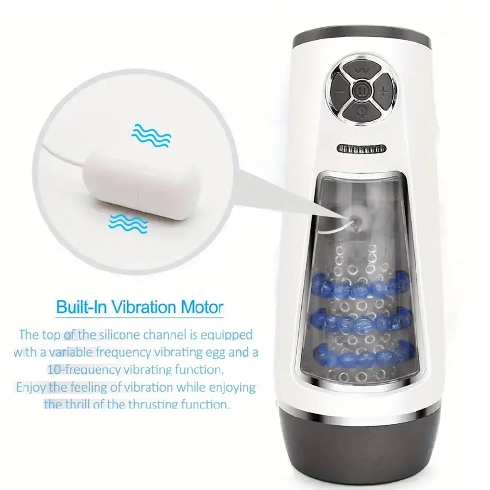 Lifelike Telescopic Sucking Blowjob Automatic Male Masturbator