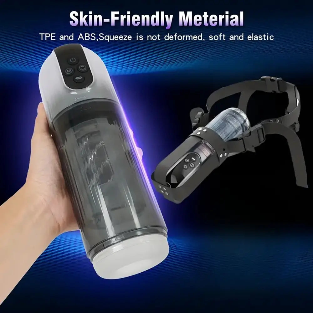 4 Pump 7 Sucking 7 Rotating 7 Licking LCD Automatic Masturbator