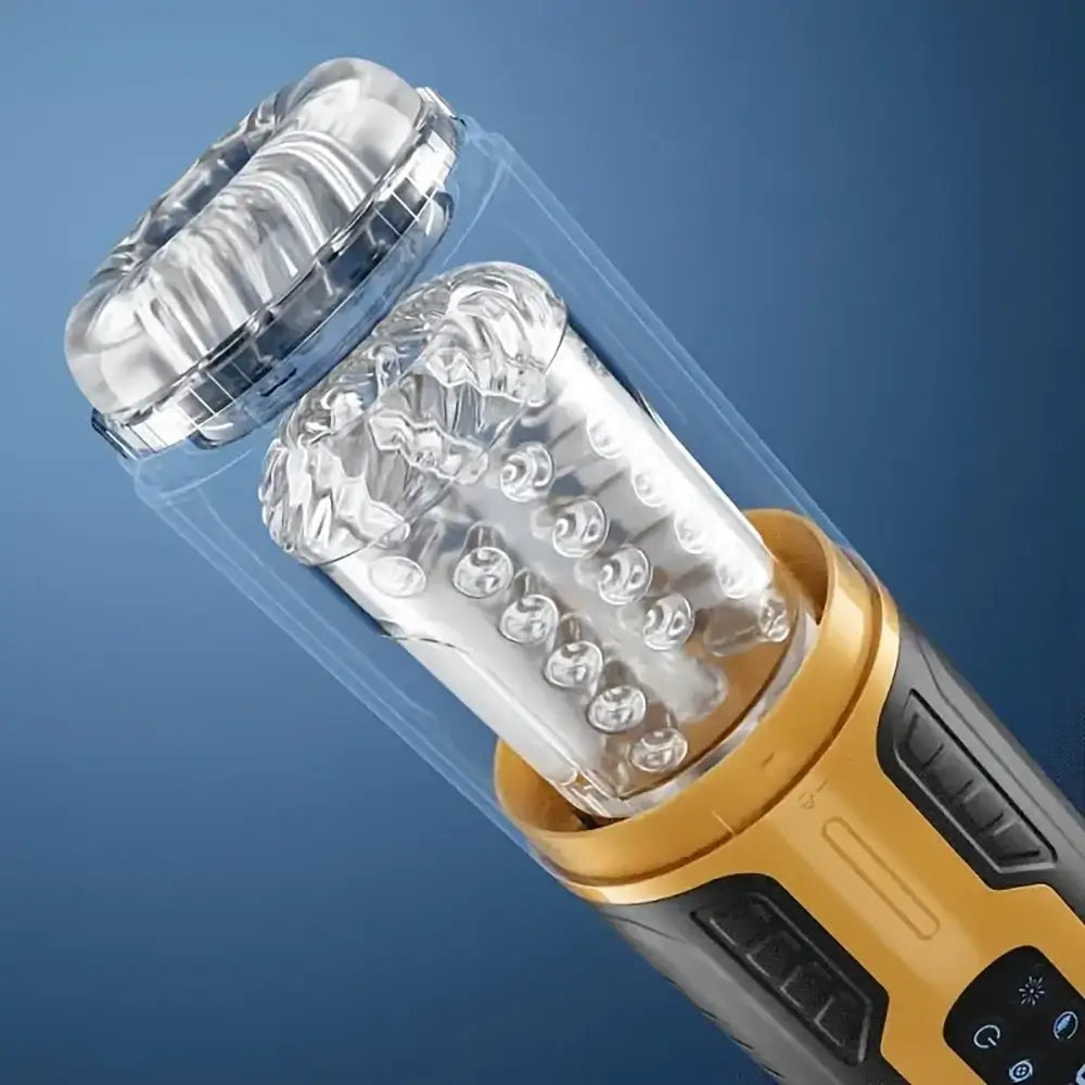 Amber Flash 3 Thrusting Rotation 7 Vibration Auto Masturbator