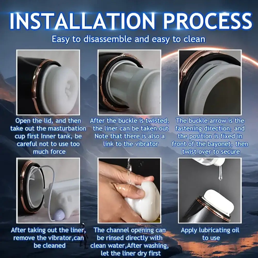 Upgraded Automatic Thrusting Blowjob Sucking Male Masturbator