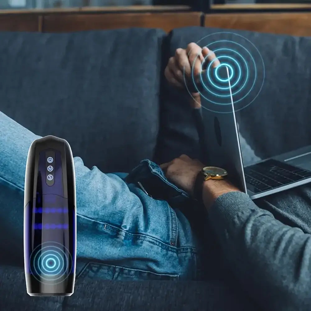 Magic Motion Xone Blue Interactive Stroker Synced Male Masturbator