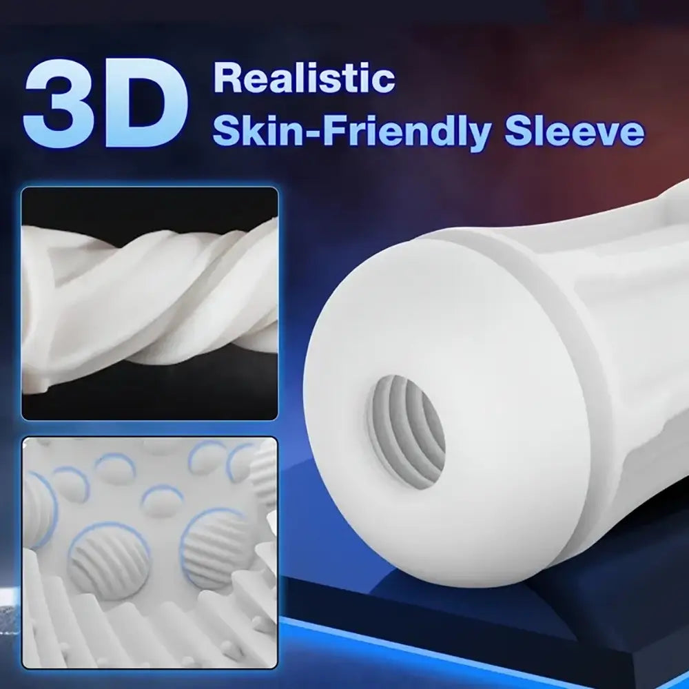 10 Vibration Suction Modes Male Automatic Masturbator 3D Texture