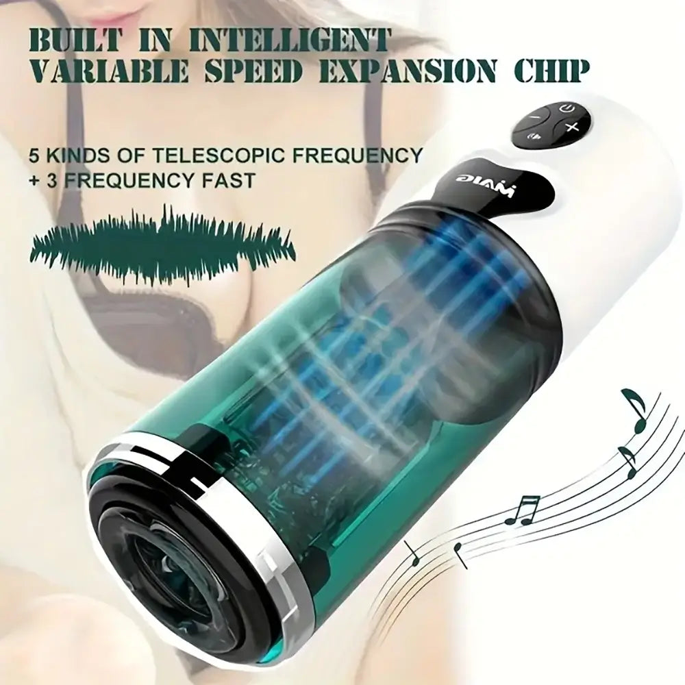 7 Thrust Rotating Twist Friction Electric 3 in1 Automatic Masturbator