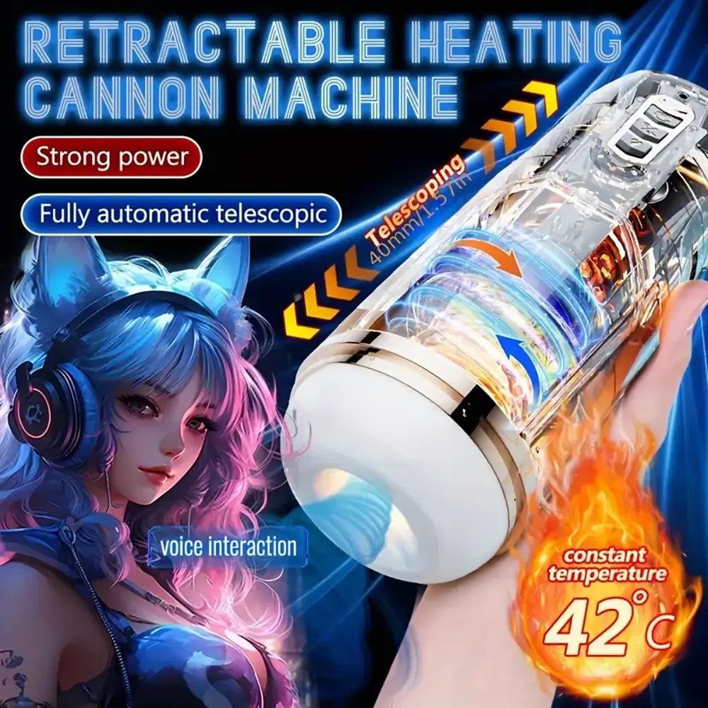 Heating Intelligent Vibration Stretching Rotating Auto Masturbator