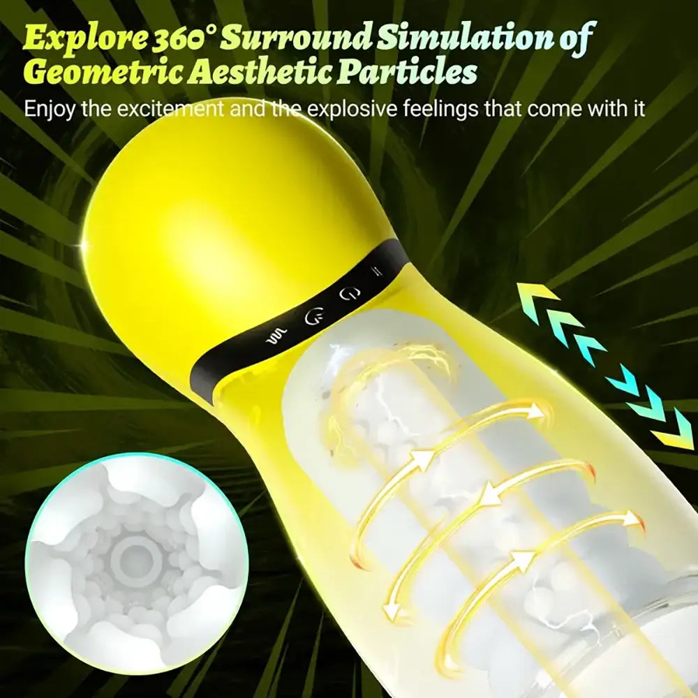 3 Squeezing 3 Thrusting 10 Vibration Modes Automatic Masturbator