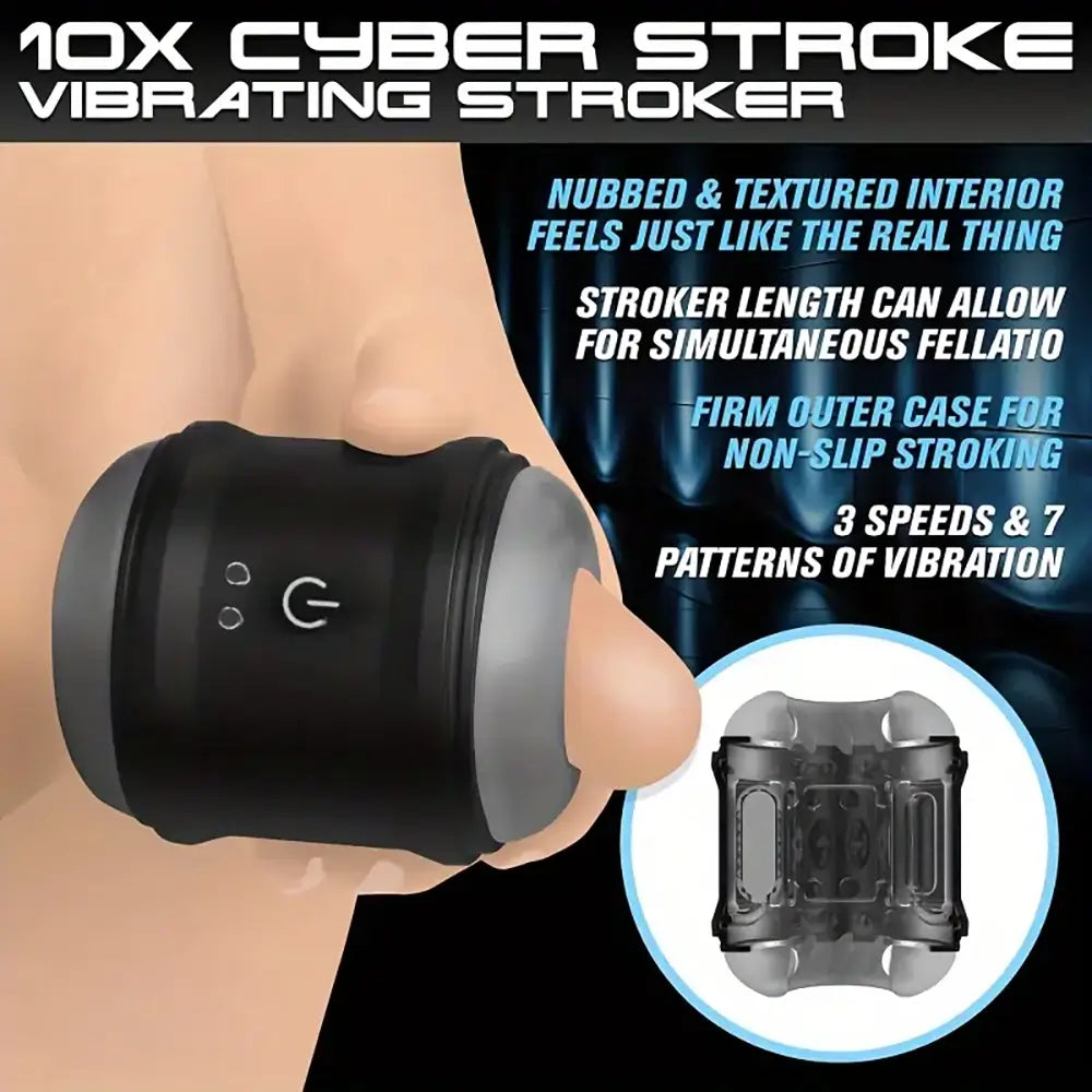 Vibrating Magnetic Suction Double Pass Training Masturbator