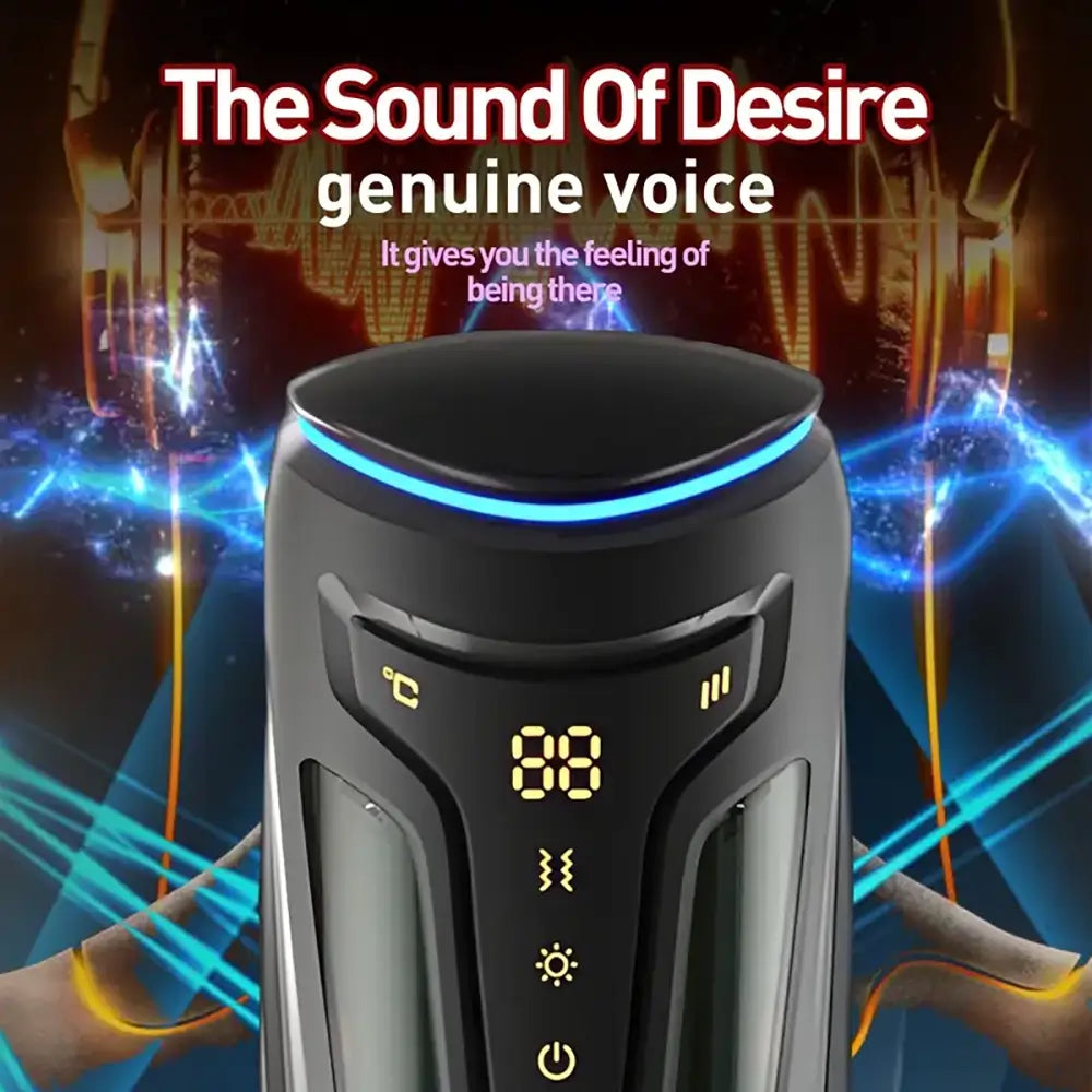 Vacuum Suction Vibration Explosive Button Automatic Masturbator