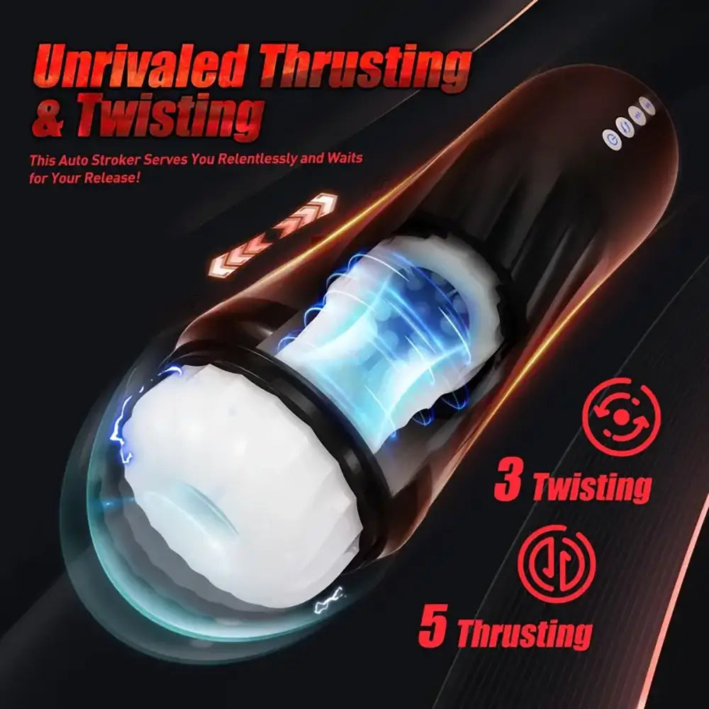 Steelcan 3 in 1 Thrusting Vibrating Automatic Male Masturbator