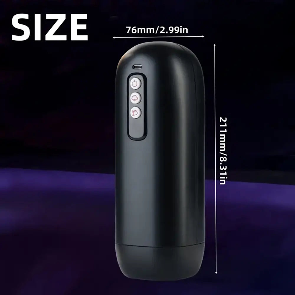 Hand Control Sucking Vibrating Indication Male Automatic Masturbator