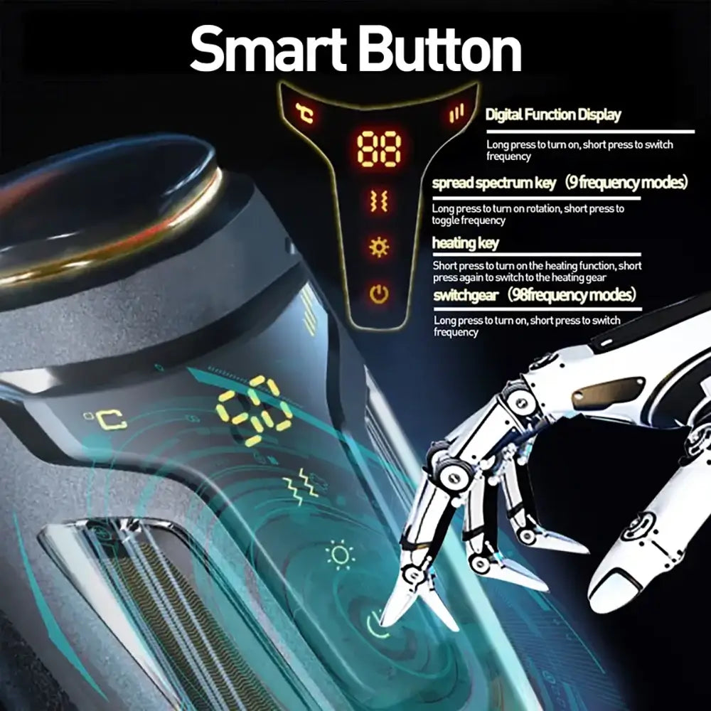 Vacuum Suction Vibration Explosive Button Automatic Masturbator