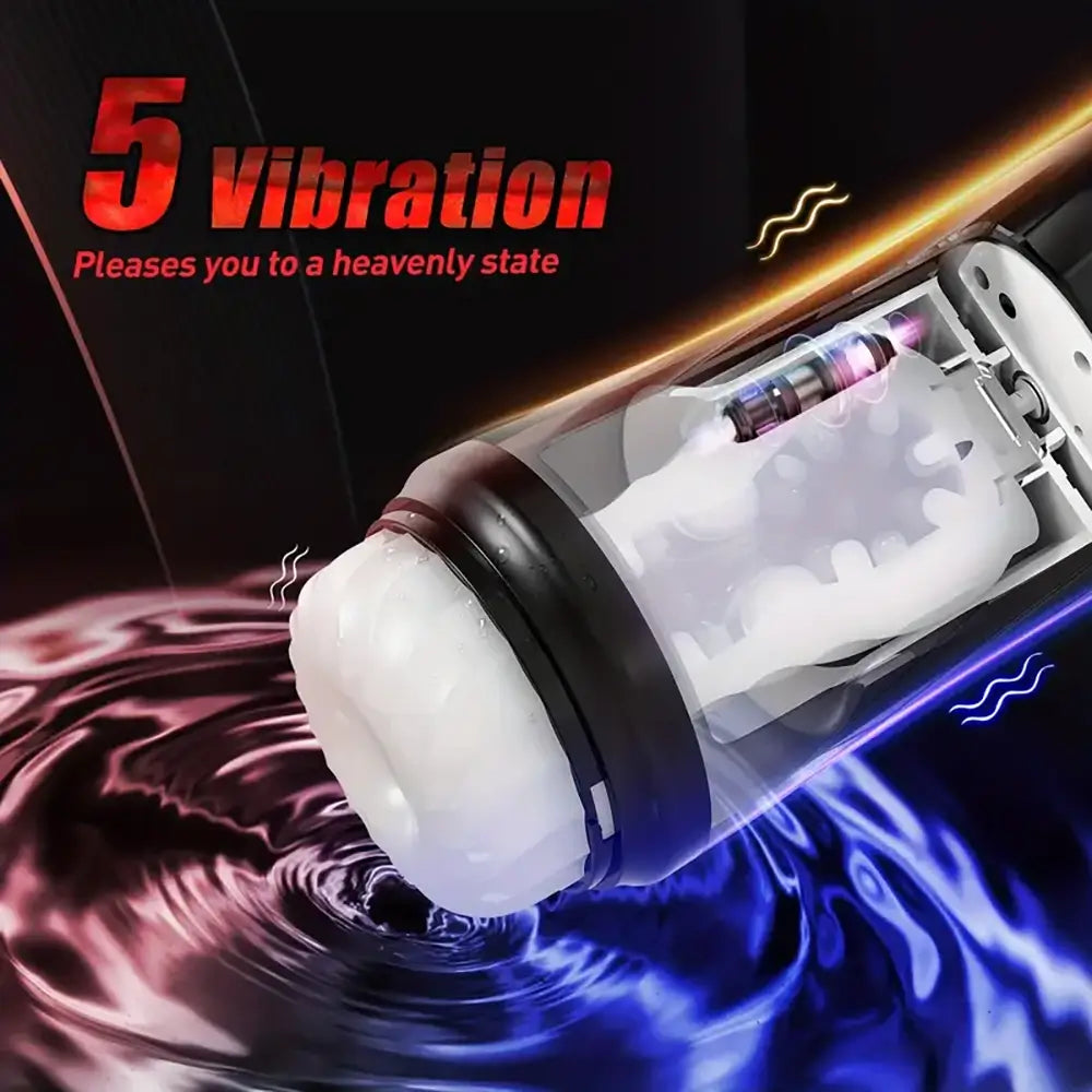 Steelcan 3 in 1 Thrusting Vibrating Automatic Male Masturbator