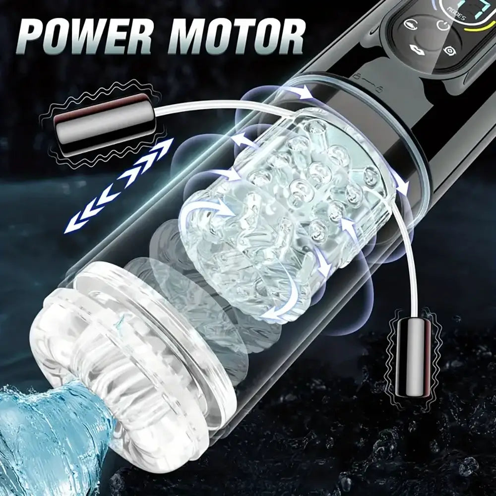 7 Sucking Vibrating Thrusting Rotating Licking Automatic Masturbator