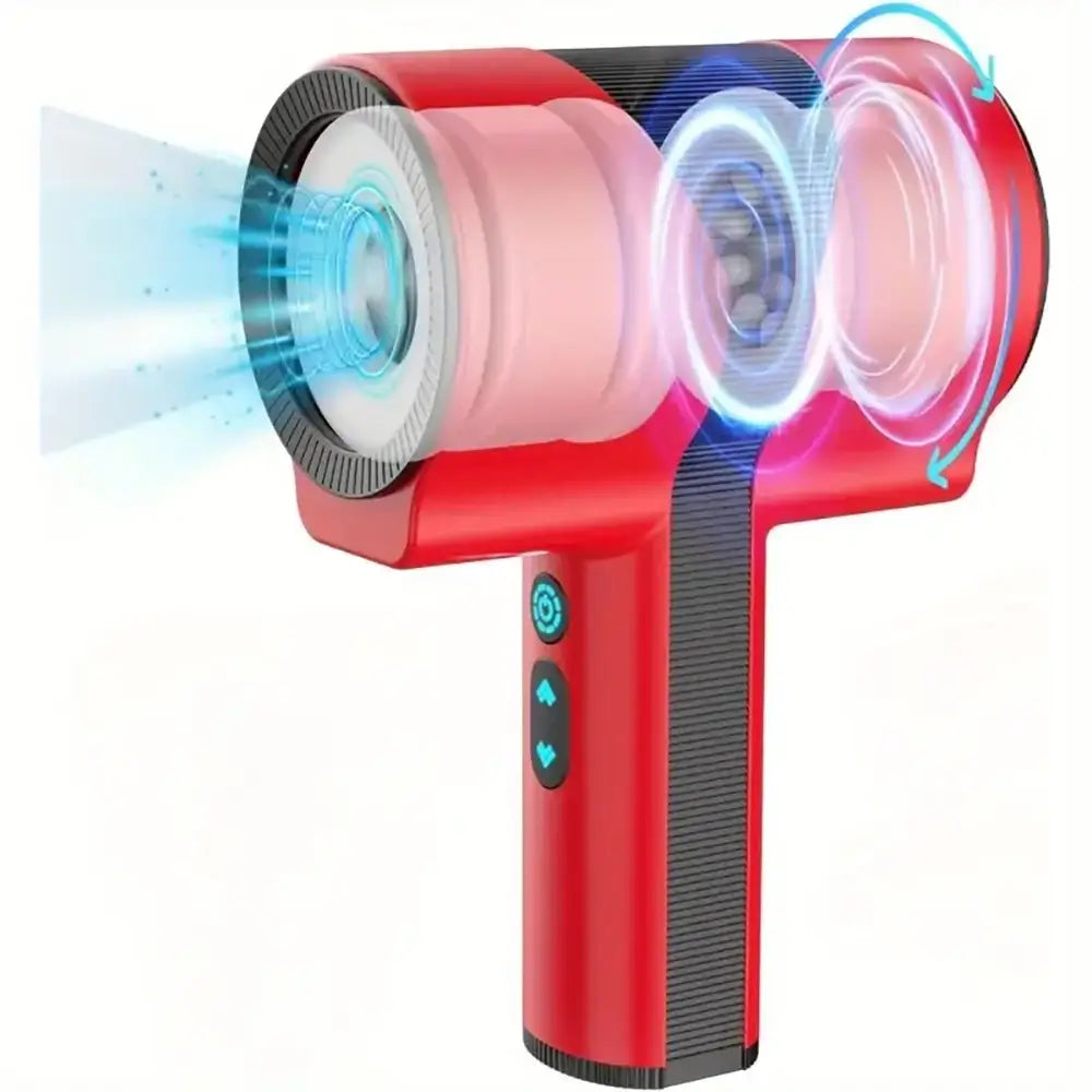 Sucking Electric Handheld Telescopic Rotating Vibrating Masturbator