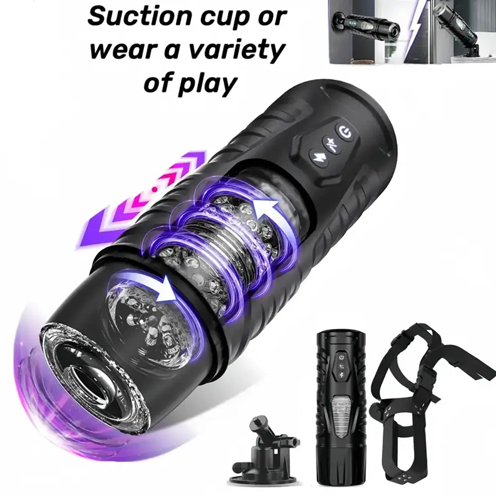 Intelligent Sucking Rotating Thrusting Electric Automatic Male Masturbator