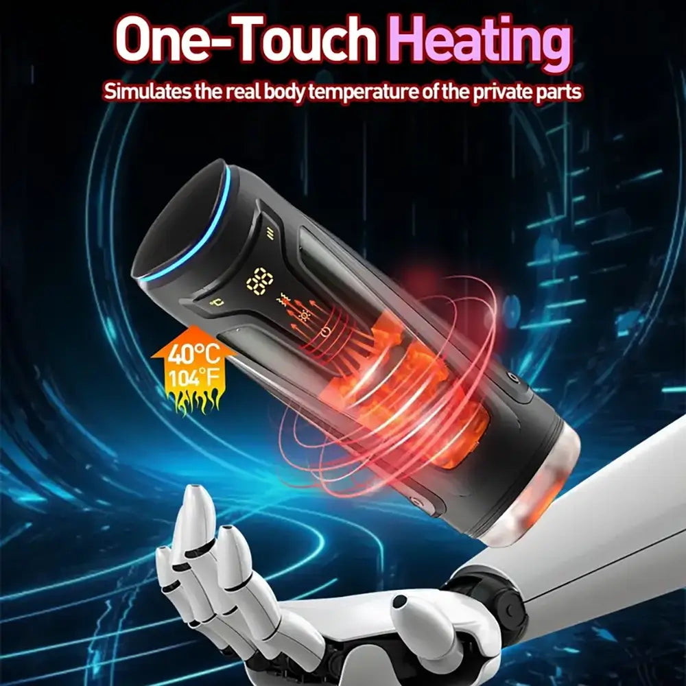 Vacuum Suction Vibration Explosive Button Automatic Masturbator