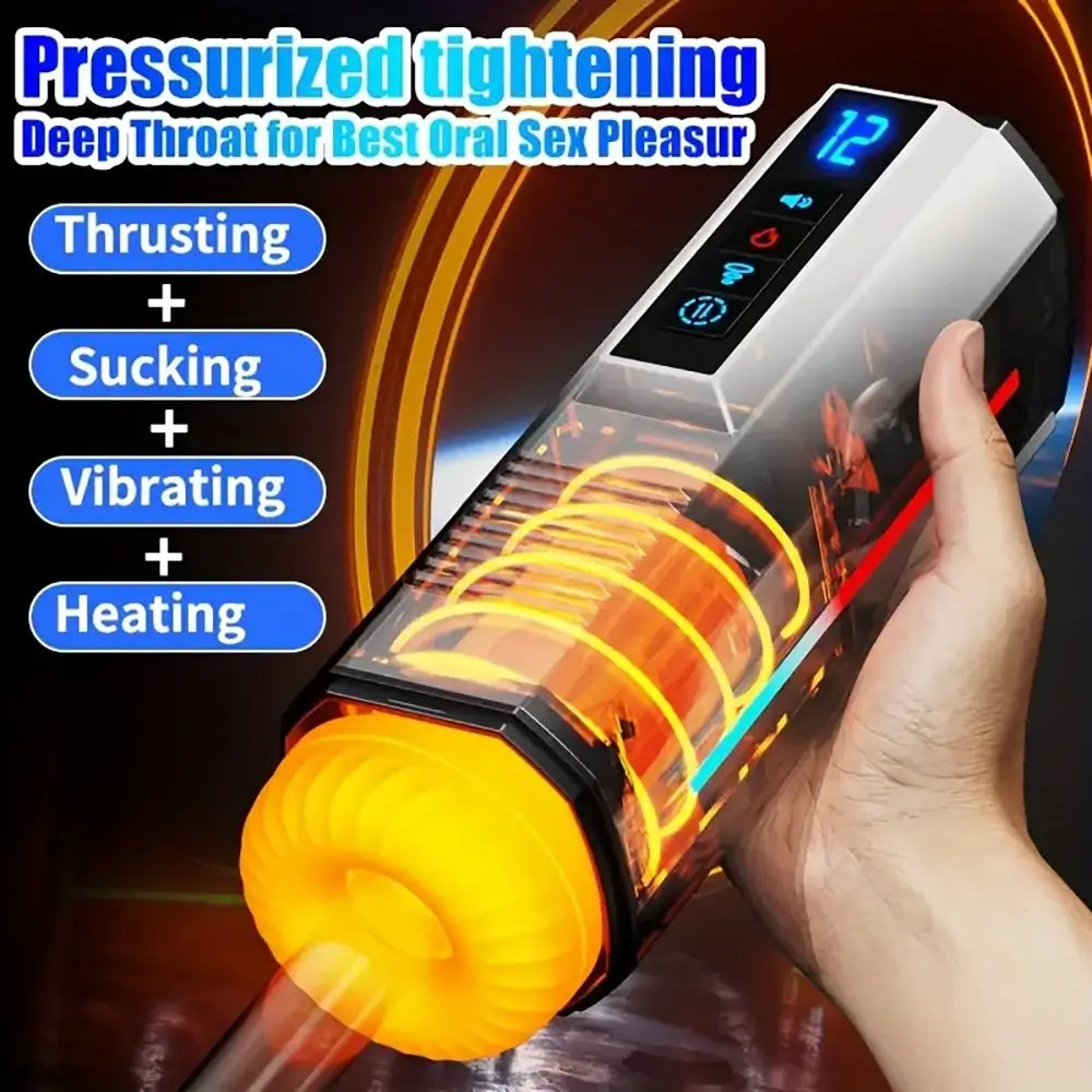 Cannonking Popular Motorized TPE Voice Sucking Electric Masturbator