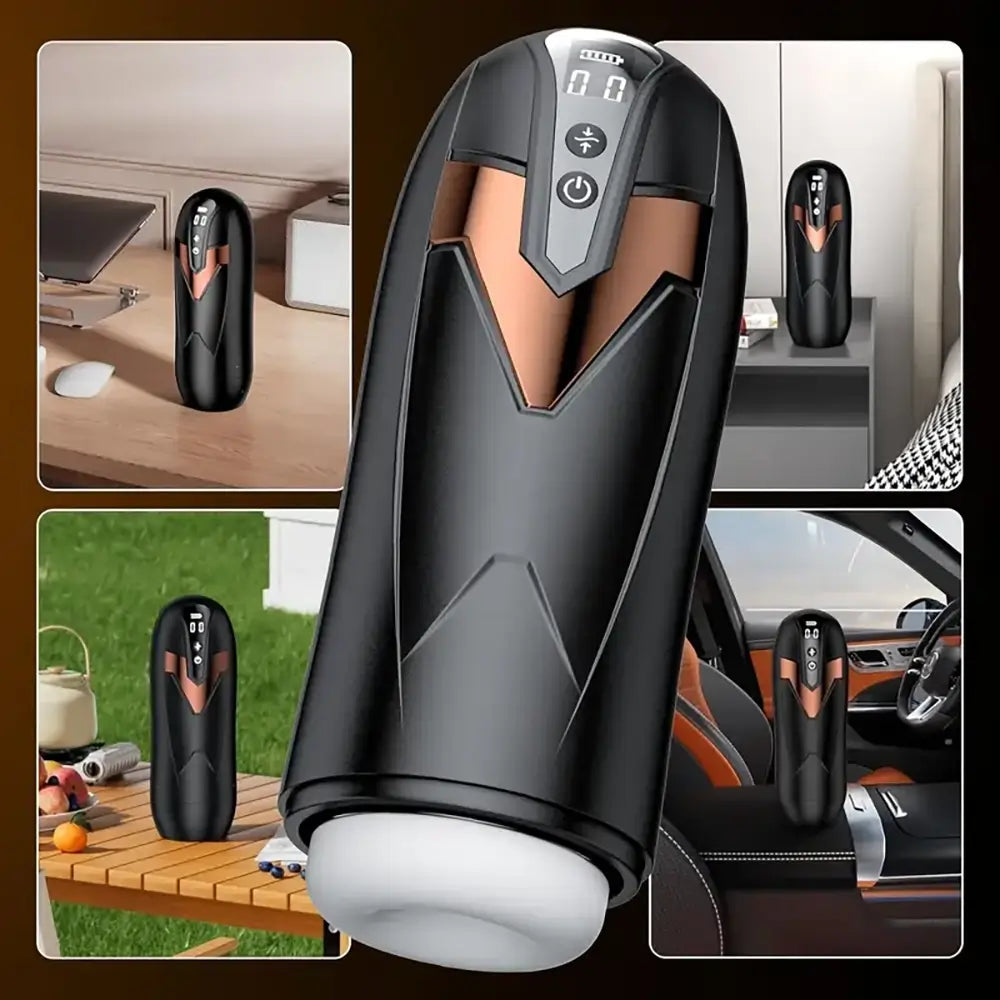 Forward Reverse Telescopic Heating Automatic Male Rotation Masturbator