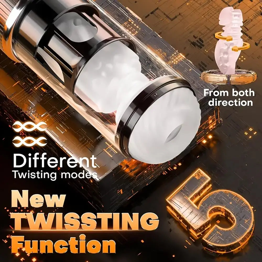 Multiple 5 Twisting 7 Sucking 7 Vibration Automatic Male Masturbator