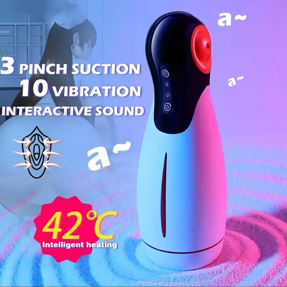 3D Internal Structure Telescopic Rotation Lotion Auto Masturbator