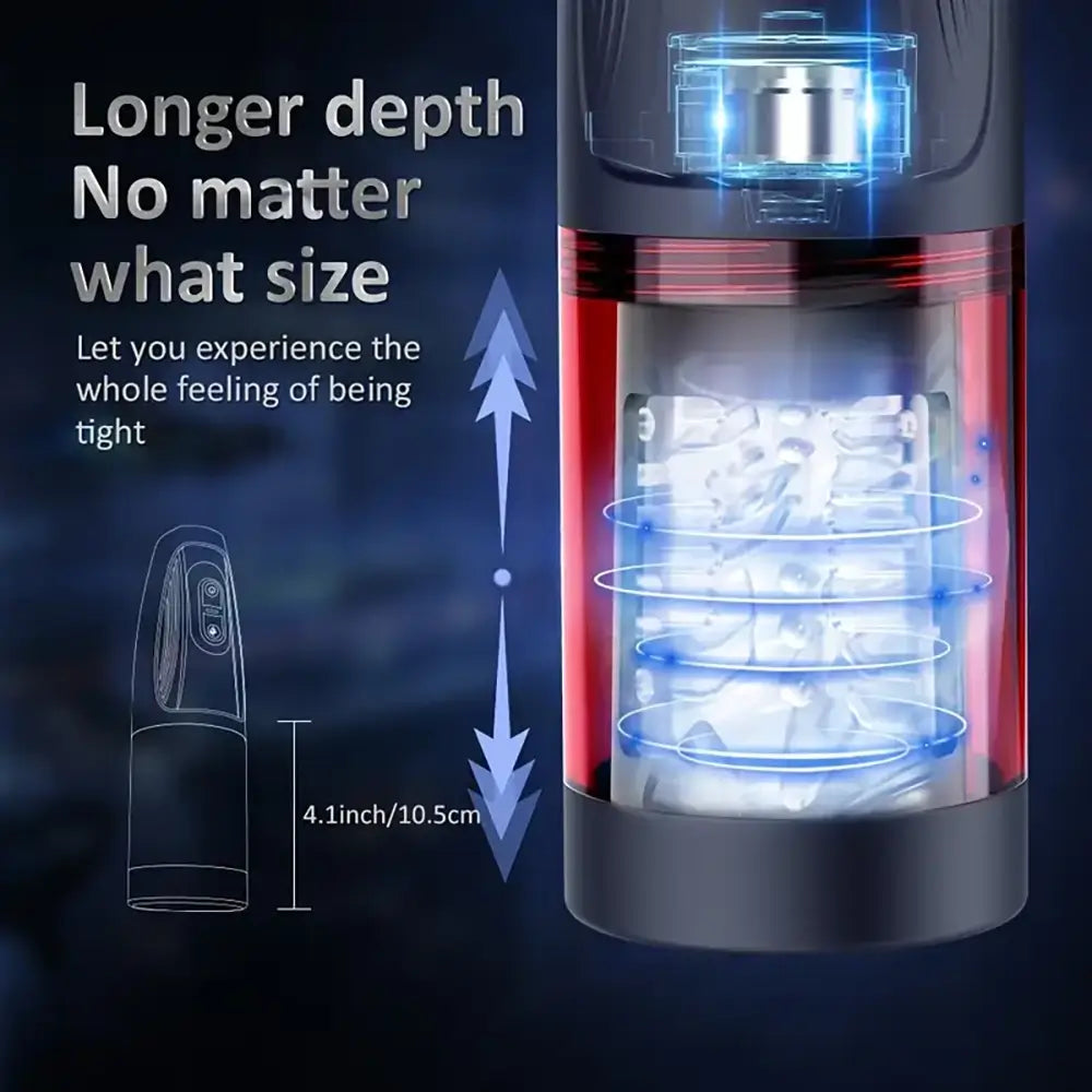 Elasticity Rotation Sucking Feel Wart Protrusion Auto Masturbator