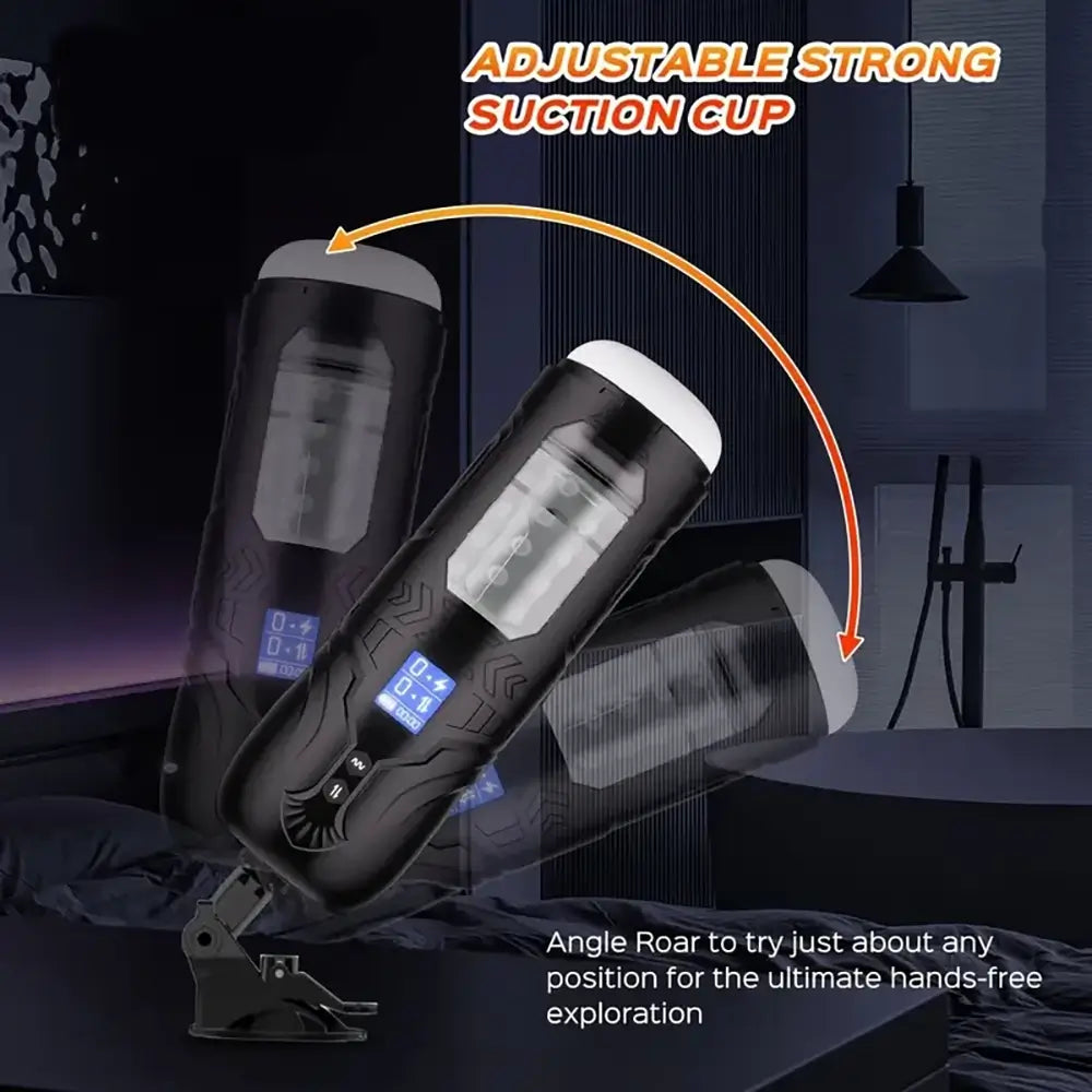 Vibrating Thrusting Rotating Auto Stroker Electric Male Masturbator