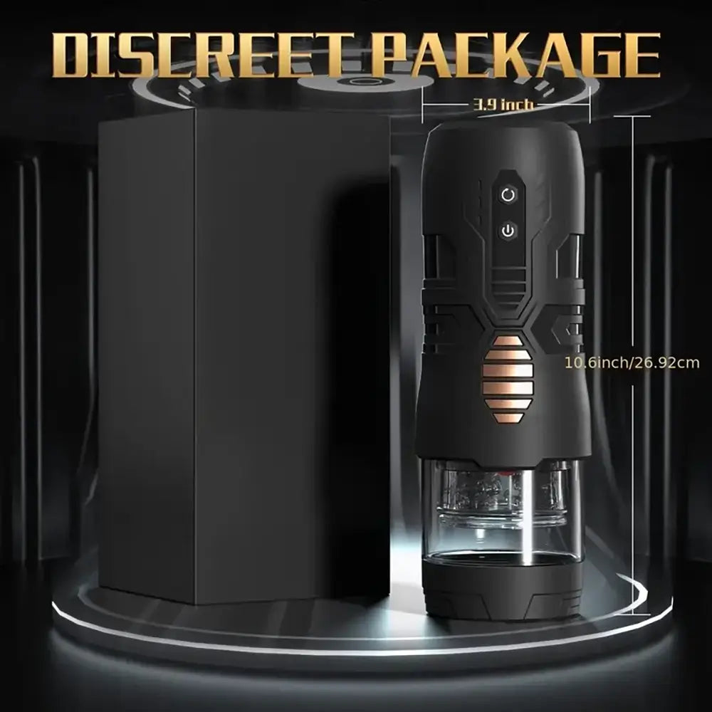 7 Thrusting Rotating Modes Rechargerable Hands Free Auto Masturbator