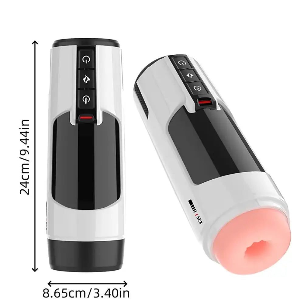 5D Flesh Telescope Automatic Heating Voice Oral Masturbator