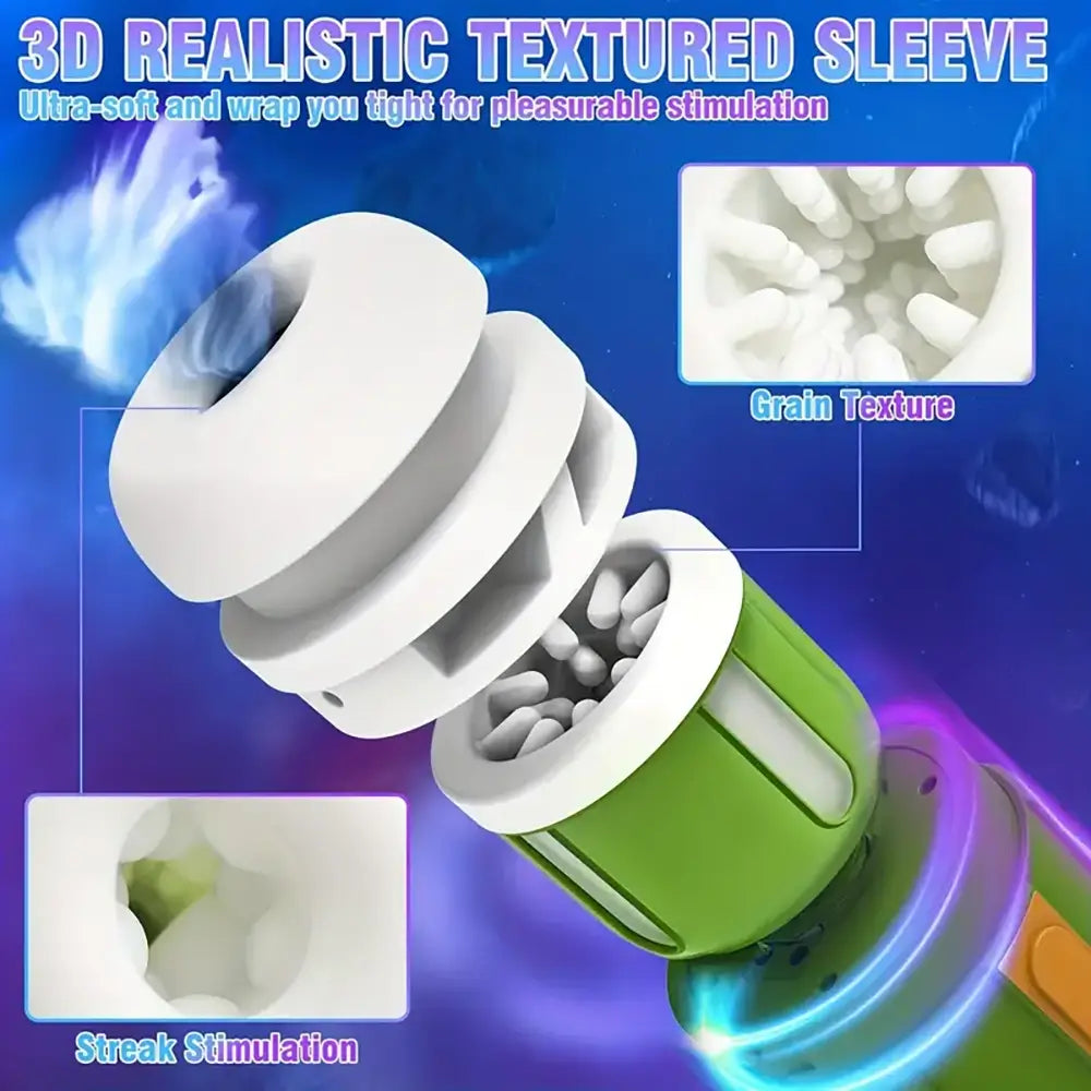 Upgrade 8 Thrusting Rotating 5 Vibration 3D Realistic Auto Masturbator