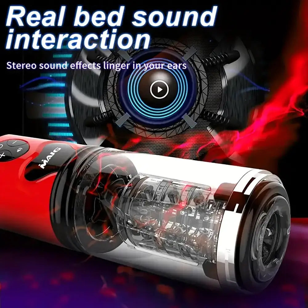 Multi Angle Automatic Telescopic Rotating Heating Masturbator